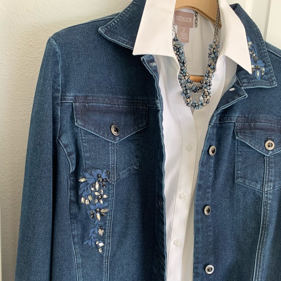 Chico’s Jean jacket - Picture 1 of 3